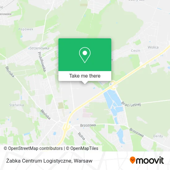 Карта Żabka Centrum Logistyczne