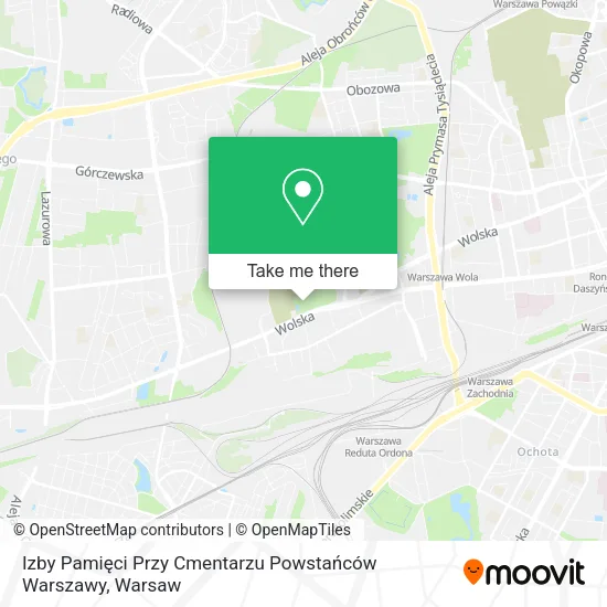 Izby Pamięci Przy Cmentarzu Powstańców Warszawy map