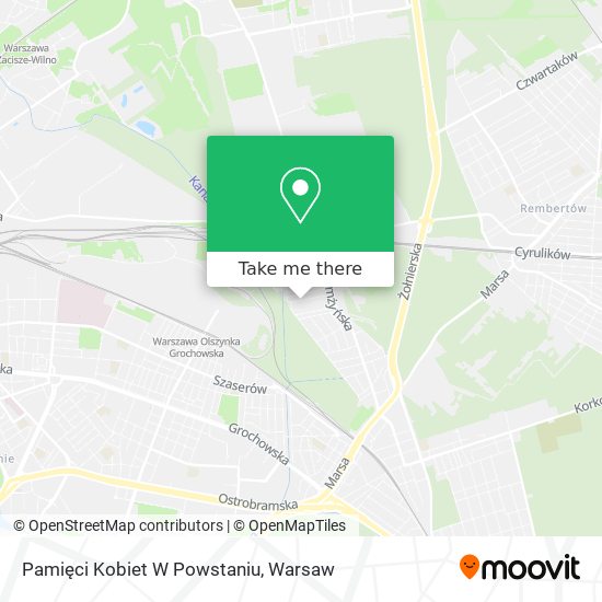 Pamięci Kobiet W Powstaniu map