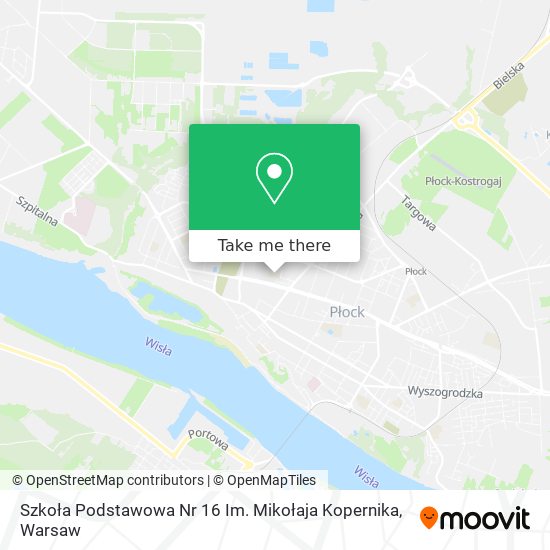 Карта Szkoła Podstawowa Nr 16 Im. Mikołaja Kopernika