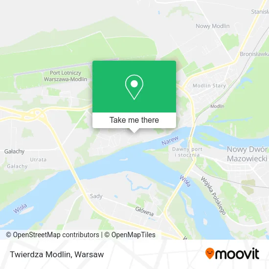 Twierdza Modlin map