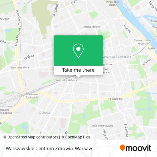 Warszawskie Centrum Zdrowia map