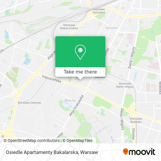 Osiedle Apartamenty Bakalarska map