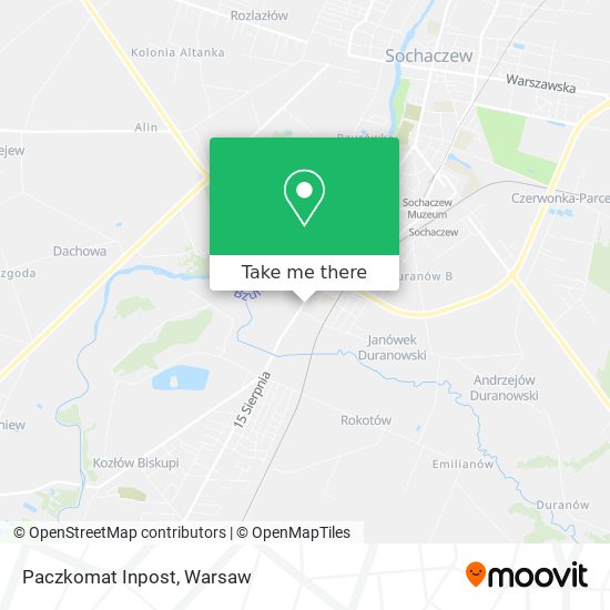 Paczkomat Inpost map