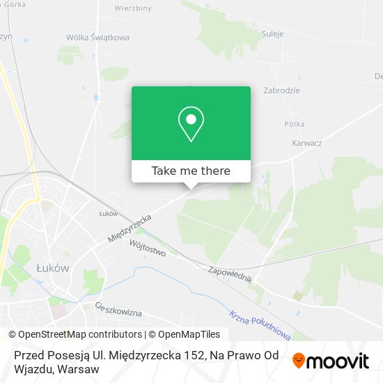 Przed Posesją Ul. Międzyrzecka 152, Na Prawo Od Wjazdu map