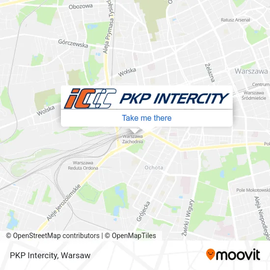 PKP Intercity map