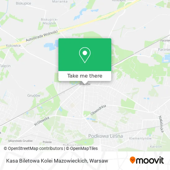 Карта Kasa Biletowa Kolei Mazowieckich
