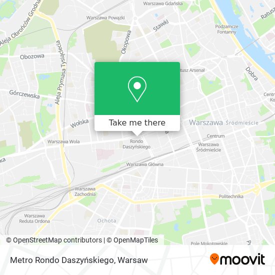 Metro Rondo Daszyńskiego map