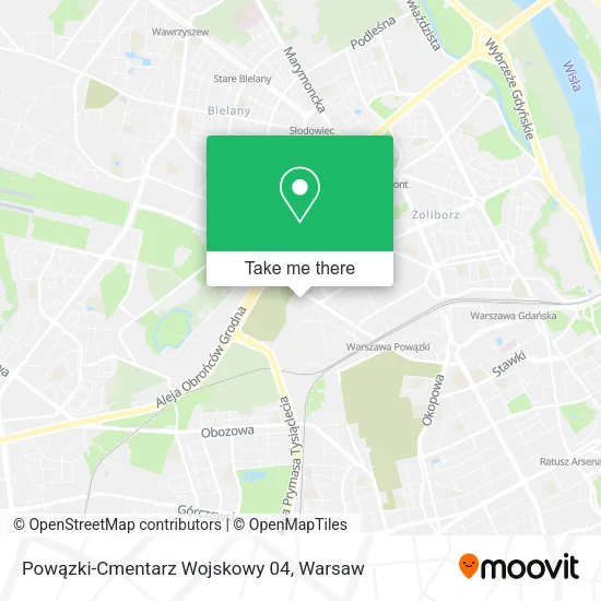 Powązki-Cmentarz Wojskowy 04 map