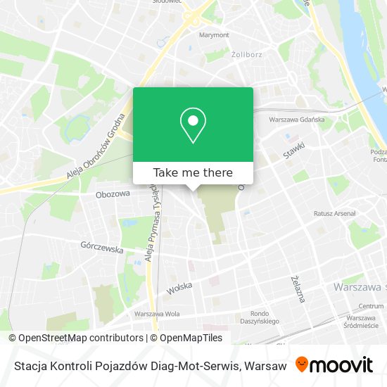 Stacja Kontroli Pojazdów Diag-Mot-Serwis map