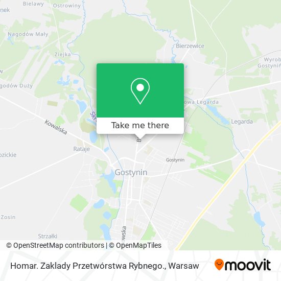 Homar. Zaklady Przetwórstwa Rybnego. map