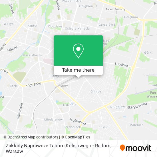 Zakłady Naprawcze Taboru Kolejowego - Radom map