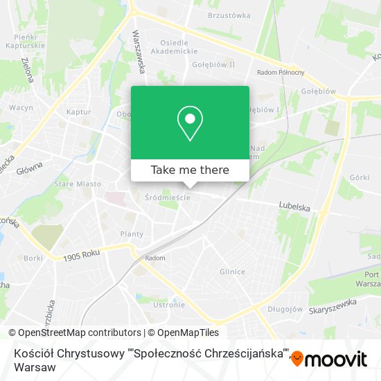 Kościół Chrystusowy ""Społeczność Chrześcijańska"" map