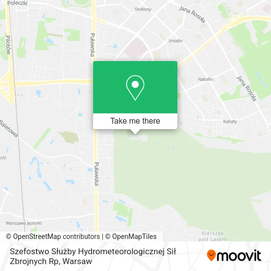 Szefostwo Służby Hydrometeorologicznej Sił Zbrojnych Rp map