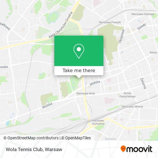 Wola Tennis Club map