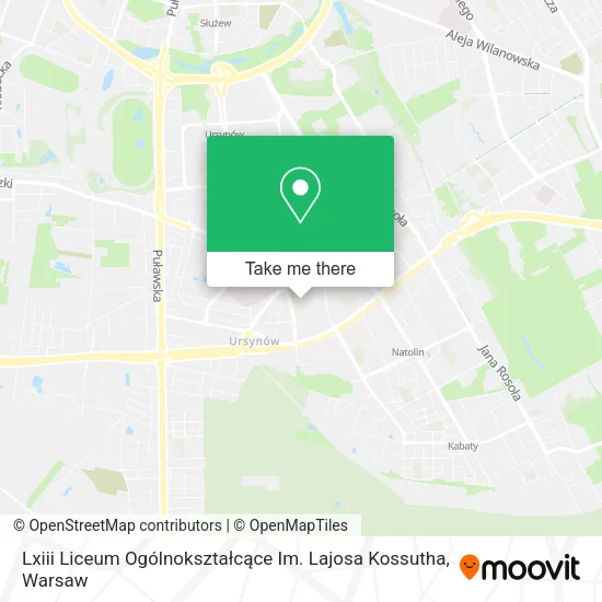 Lxiii Liceum Ogólnokształcące Im. Lajosa Kossutha map