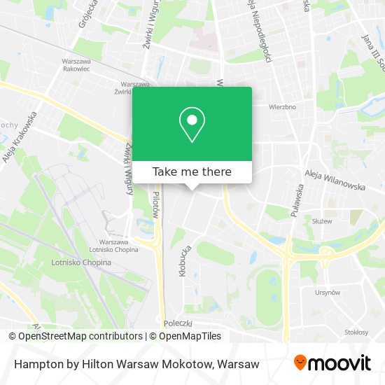 Hampton by Hilton Warsaw Mokotow map