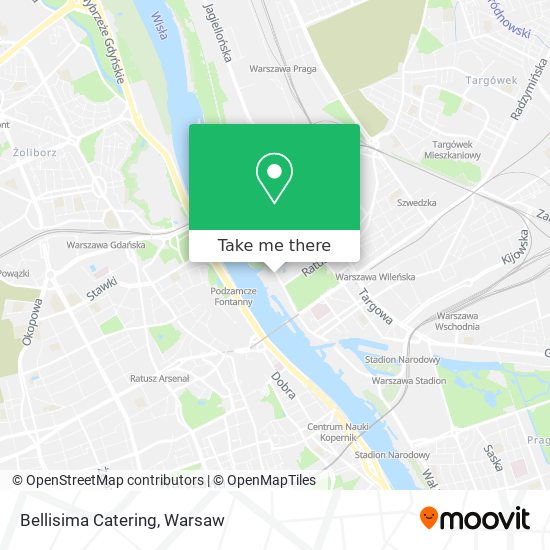 Bellisima Catering map