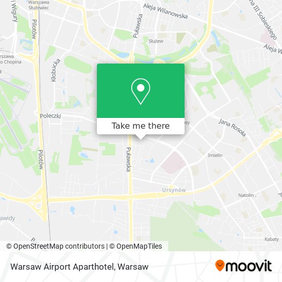 Warsaw Airport Aparthotel map