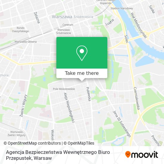 Agencja Bezpieczeństwa Wewnętrznego Biuro Przepustek map