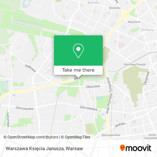 Warszawa Księcia Janusza map