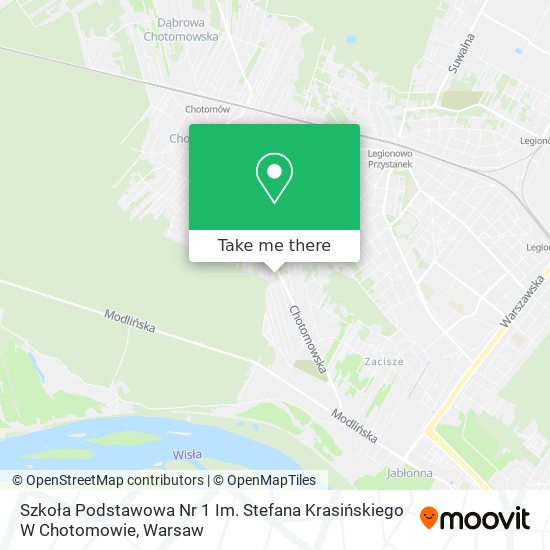 Szkoła Podstawowa Nr 1 Im. Stefana Krasińskiego W Chotomowie map