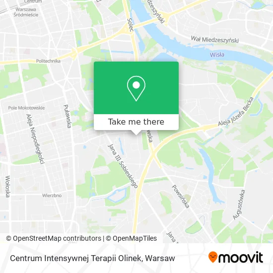 Карта Centrum Intensywnej Terapii Olinek