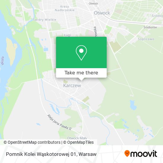 Pomnik Kolei Wąskotorowej 01 map