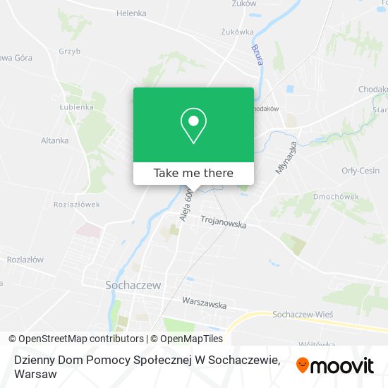 Dzienny Dom Pomocy Społecznej W Sochaczewie map