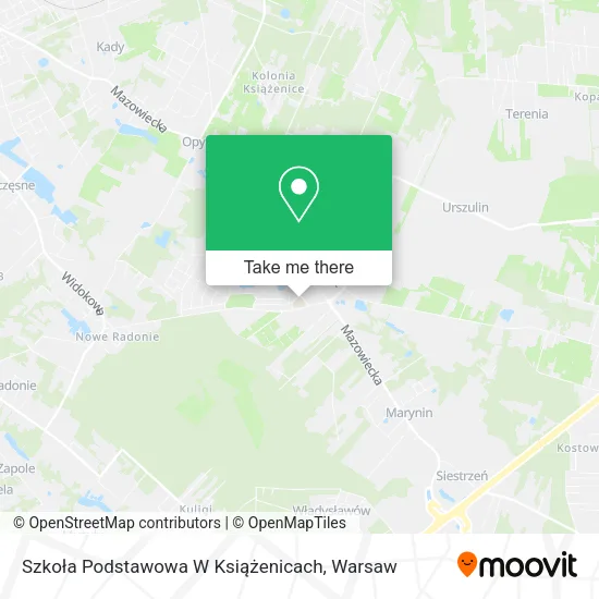 Карта Szkoła Podstawowa W Książenicach