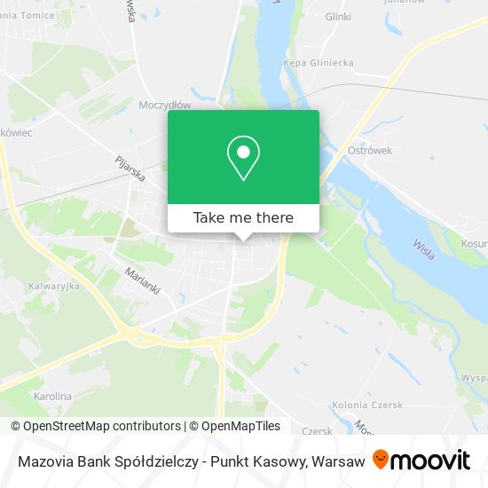 Mazovia Bank Spółdzielczy - Punkt Kasowy map