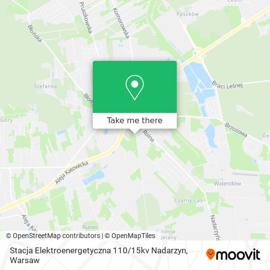 Stacja Elektroenergetyczna 110 / 15kv Nadarzyn map