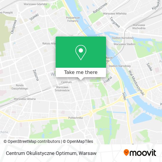 Centrum Okulistyczne Optimum map