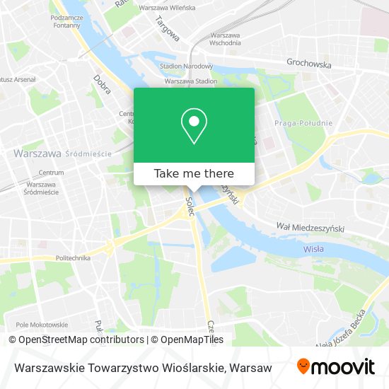 Warszawskie Towarzystwo Wioślarskie map