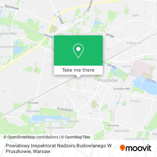 Powiatowy Inspektorat Nadzoru Budowlanego W Pruszkowie map