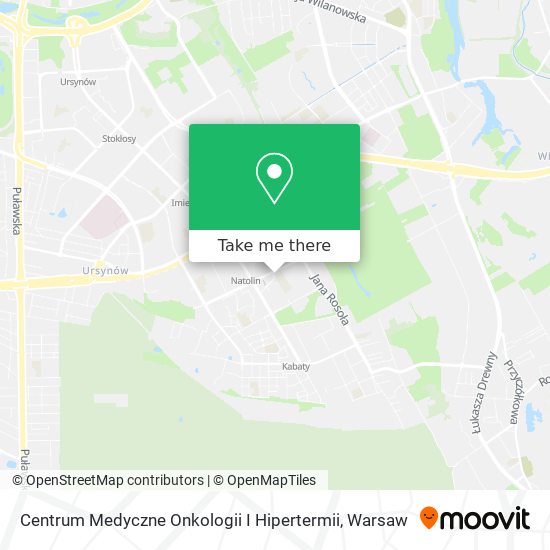 Centrum Medyczne Onkologii I Hipertermii map