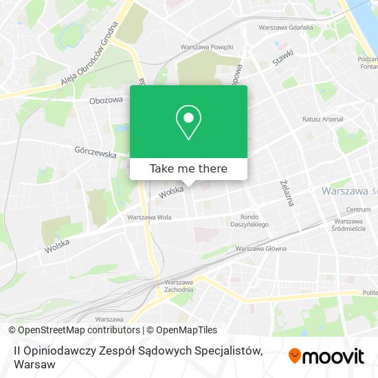 II Opiniodawczy Zespół Sądowych Specjalistów map