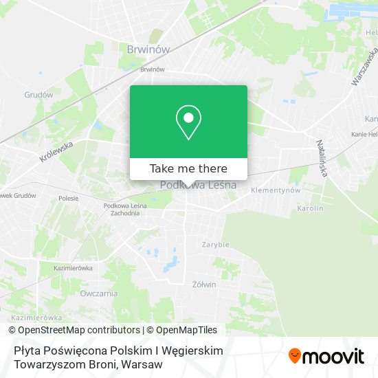 Płyta Poświęcona Polskim I Węgierskim Towarzyszom Broni map