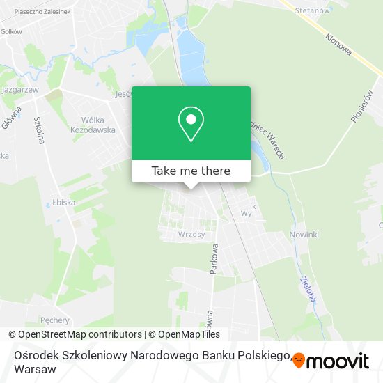 Ośrodek Szkoleniowy Narodowego Banku Polskiego map