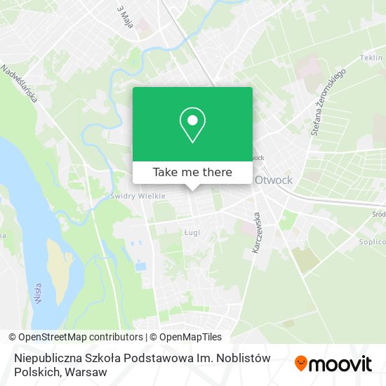 Карта Niepubliczna Szkoła Podstawowa Im. Noblistów Polskich