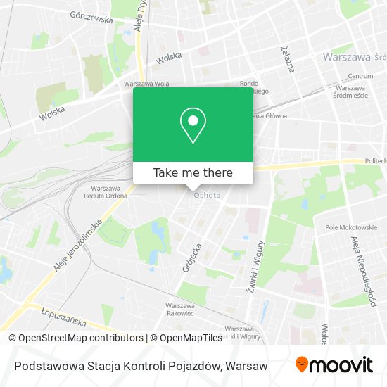 Podstawowa Stacja Kontroli Pojazdów map