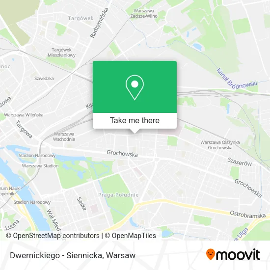 Dwernickiego - Siennicka map