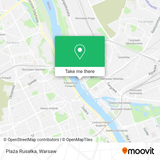 Plaża Rusałka map