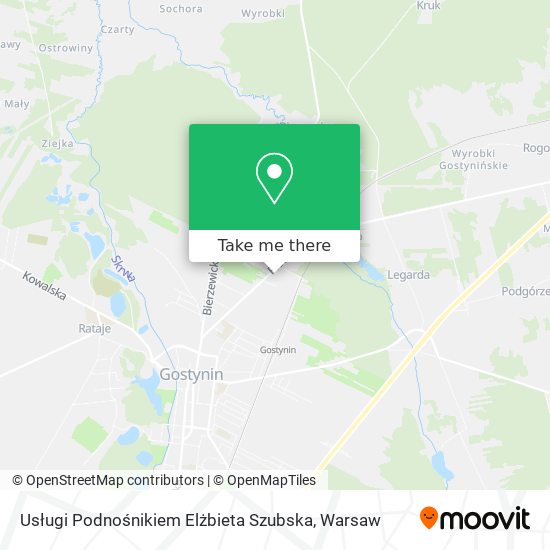 Usługi Podnośnikiem Elżbieta Szubska map