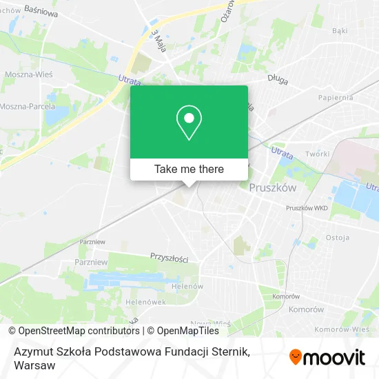Azymut Szkoła Podstawowa Fundacji Sternik map