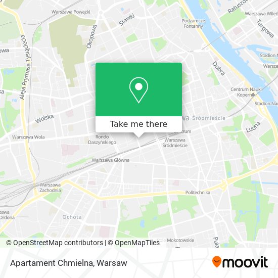 Apartament Chmielna map