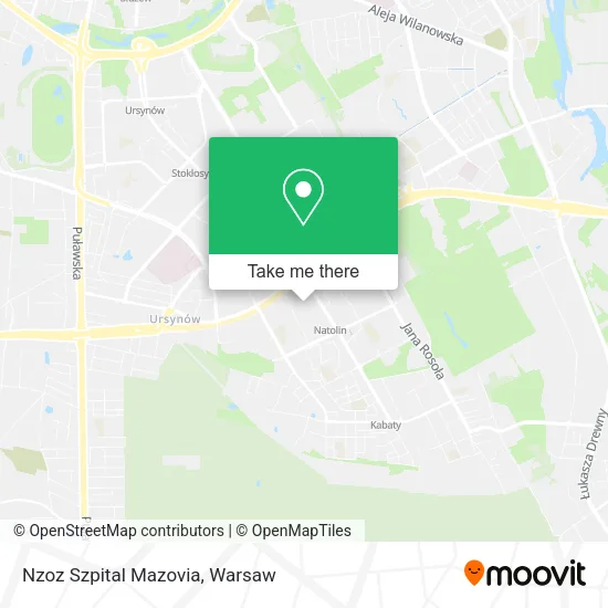 Nzoz Szpital Mazovia map
