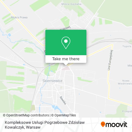 Kompleksowe Usługi Pogrzebowe Zdzisław Kowalczyk map