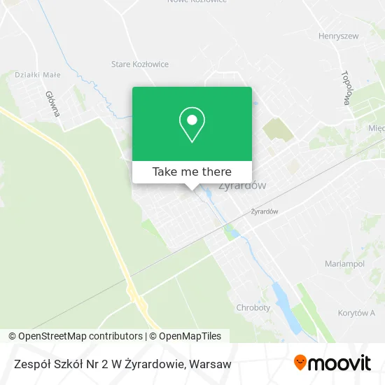Карта Zespół Szkół Nr 2 W Żyrardowie