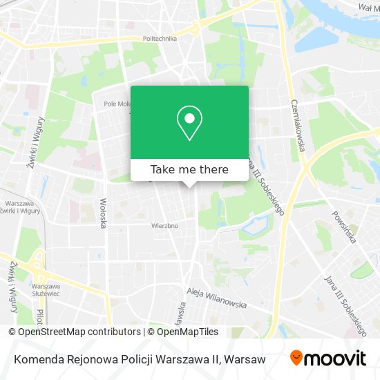 Карта Komenda Rejonowa Policji Warszawa II